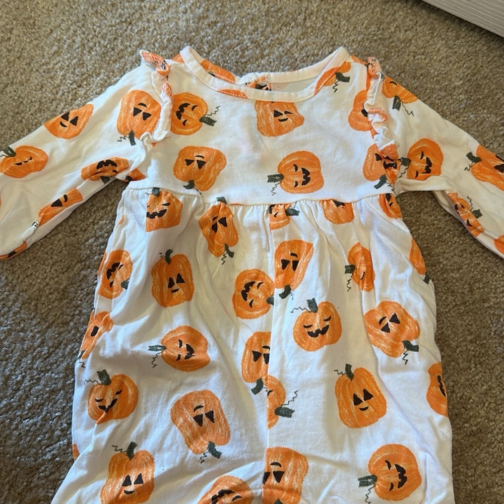 Pumpkin Print Long Sleeve